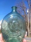 Washington Taylor Quart Historical Flask Gi-54 Dyottville Green Pontil Bottle