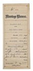Antique 1908 Marriage License Certificate Clay County Texas Embossed Seal