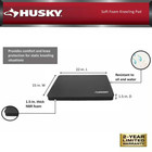 Husky Kneeling Pad Large Soft Foam Indoor Outdoor Durable Water Resistant New Fr