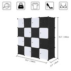 16cube Storage Organizer Modular Closet Cabinet Wardrobe With Hanging Rod