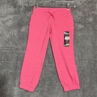 Girls Athletic Works Loose Pants Polyester Joggers Pink Various Sizes