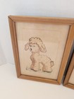 Vintage Lamb Deer Prints Set Of 2 Pictures Babies Children Nursery Wall Decor