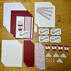 Stampin    Up  Peppermint Latte Happy Holidays Card Kit  Set Of 5  Candy Canes