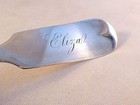 Coin Silver Theodore Evans   Co New York  Ny Table Serving Spoon s -8 1 4 
