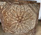 Antique Rustic Patina Metal Reclaimed Tin Ceiling Tile Vtg Downtown Roanoke Va