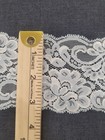 Vintage Sky Blue White Floral Scroll Galloon Lace Trim 4  Wide  71 Yard Lot 109