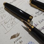 Parker 75 Set  Lacquer Black Fountain Pen   Ballpoint Pen 