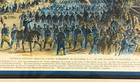 Antique Civil War Print Enters Beaufort Sc Hand Colored 1861 Leslie   s Framed