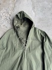 Vintage 1950s Military Us Navy Foul Weather Rubberized Rain Anorak Size Large