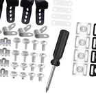 61 Pcs Screws Nuts Wahsers Hockey Helmet Repair Buckle Hardware Kit Spare Parts
