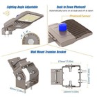 Dusk To Dawn Led Parking Lot Light 200watts Commercial Area Lamp Street Light