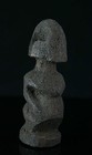 Old African Miniature Figure  Dogon  Mali - Carved Wood  Pre 1940  12cm 4 7inch