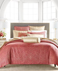 Hotel Collection Regal Paisley 3 Piece Full queen  Duvet Cover Set Red- New