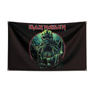 Iron Maiden Metal Band Large Flag Tapestry Fabric Wall Art Hanging Banner 3x5ft