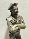 La Gigue By Jean Garnier Sailor Boy Bronze Statue 9    Tall Vintage Antique