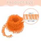Ruffle Lace Ribbon Trim Pleated Lace Fabric Trim 11 Yard  Orange
