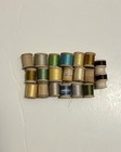 Wooden Thread Spools Small Lot Of 22 Vintage Sewing Some Full empty partial