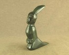 Fancy Chinese Old With Carved Jade Statue Kneel Human Figurine