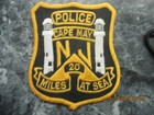 Cape May New Jersey Police Patch Very Rare Last One