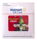 Walmart Gift Card Peanuts Characters Snoopy Holiday Cheer Christmas No  0 Value