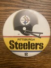 Vintage 70   s  Pittsburgh Steelers Nfl Football Pin Button 3 5  Single Face Bar