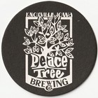 Peace Tree Brewing Co  Beer Coaster Knoxville Tn