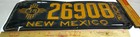 1939 New Mexico Truck License Plate Collectible Old Nm Car Garage Memorabilia