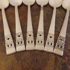 Oneida Coronation Set Of 6 Teaspoons Spoons Community Silverplate Flatware Lot X