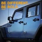 Xprite 3 Piece Heavy Duty Aluminum Door Handle Set Compatible 2007-2018 Jeep
