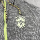 Nike Hoodie Mens Large Gray Soccer Brazil Brasil Cbf Full Zip National Team