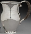 Georg Jensen  no  32b  sterling Silver Water Pitcher With Grape Clusters
