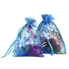 Sheer Coralline Organza Bag Jewelry Pouch Wedding Party Favor Gift Bags 3inx4in