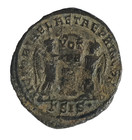 Constantine Ad 307-337  ae Follis  Two Victories Holding Shield  Ric Vii 73  G 