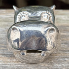 Vintage Reed   Barton Silver Plated Hippo Hippopotamus Tooth Fairy Case holder