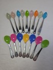 Vtg Gerber Munchkin Baby Spoons Stainless Steel Silicone Tips Set Of 16 Euc 