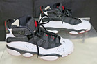 Nike Jordan Black white Youth 4y Bg-gym Shoes Sneakers 323419-012