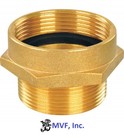 1-1 2  Female Nst X 1-1 2  Male Npt Hex Adapter Brass Hydrant Hose 2415535