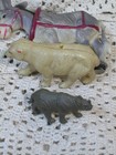 Antique Celluloid 5 Animals Donkey With Nodding Head Lion Bear Elephant 1 Ship