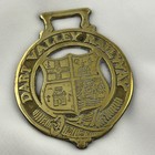 Brass Horse Medallion Vintage English Dart Valley Railway Transportation Harness