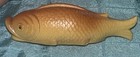 Vintage Fish Celluloid Blow Mold Fisherman Toy Great Example 4 5    Long Made Usa