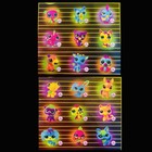 Littlest Pet Shop    black Light Pets     series 2 complete Lot Of 18 Pets   Display