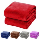 Super Comfy Soft Light Weight Warm Coral Fleece Throw Blanket For Sofa bed chair