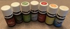 Lot Of 7 Young Living Essential Oils Used Bottles 5 Ml ea Variety I Am Blessed