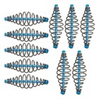 10pcs Stainless Steel Spring Bait Feeder For Better Carp Fishing Results