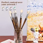 Professional Oil Paint Brush Set 11pcs Superior Hog Bristle Paint Brushes Per   