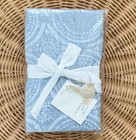 New Serena   Lily Cavallo Tile Linen Euro Pillow Sham-blue Chambray