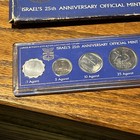 Israel 25th Anniversary  Official Mint Set 1973  With Box  Has Wear 