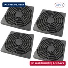 4 Pcs 120mm Black Square Plastic Cooling Fan Filter Cover  Dust Screen For Filte