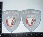 Set Of 2 Michiana Michigan Police Patch Obsolete Collectible Free Shipping