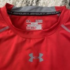 Under Armour Compression Shirt Long Sleeve Men   s Xl Red Grey Logo